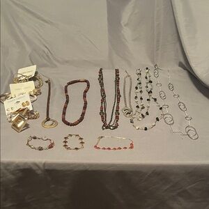 Elegant Silver and Gold Fashion Jewelry Set